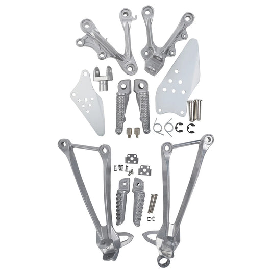 Driver Passenger Footrest Pegs Bracket Fit For Fit For Kawasaki Ninja ZX6R 13-18