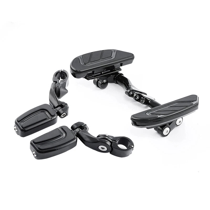 Passenger Floorboards W/ 1-1/4" Highway Footpegs Fit For Harley Touring 93-2025