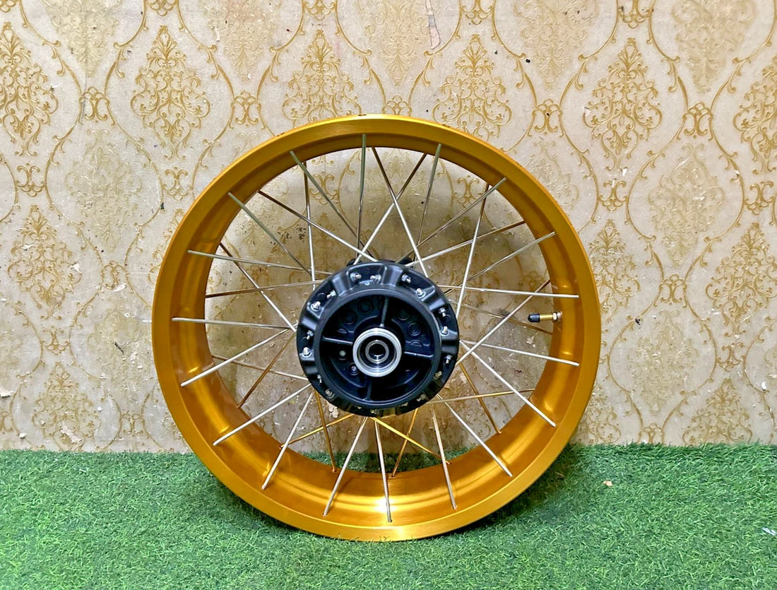ROYAL ENFIELD SPOKED WHEELS REAR GOLD TUBELESS FIT FOR HIMALAYAN 450 @VD