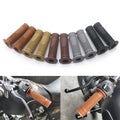7/8'' 22mm Retro Vintage Rubber Handlebar Hand Grip For Cafe Racer Bobber Custom