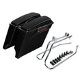5" Extended Hard Saddlebags Saddle Bags & Softail Conversion Brackets For Harley