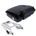 Black Razor Trunk Backrest Rack Fit For Harley Touring Flhx Fltrx 09-13 12