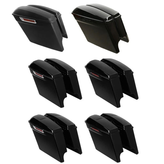 5" Stretched Hard Saddlebags Fit For Harley Electra Road Street Glide 1993-2013