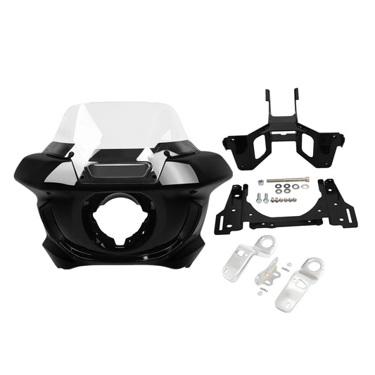 Front Headlight Fairing Windshield & Bracket Fit For Harley Low Rider ST 22-25