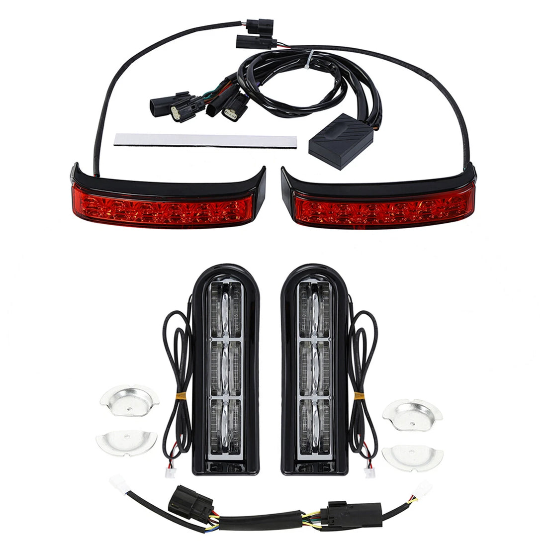 Saddlebag LED Insert Support & Brake Turn Light Fit For Harley Road King 2014-24