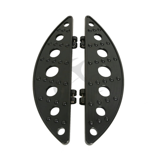 Half-Moon Floorboard Footboards Fit For Harley Touring Street Glide Road 1986-24
