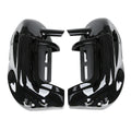 Black Lower Vented Fairing 6.5'' Speaker Grills Fit For Harley Touring 1983-2013