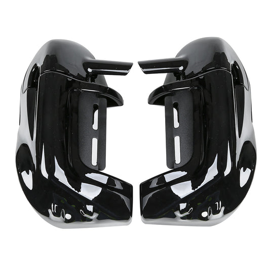 Black Lower Vented Fairing 6.5'' Speaker Grills Fit For Harley Touring 1983-2013
