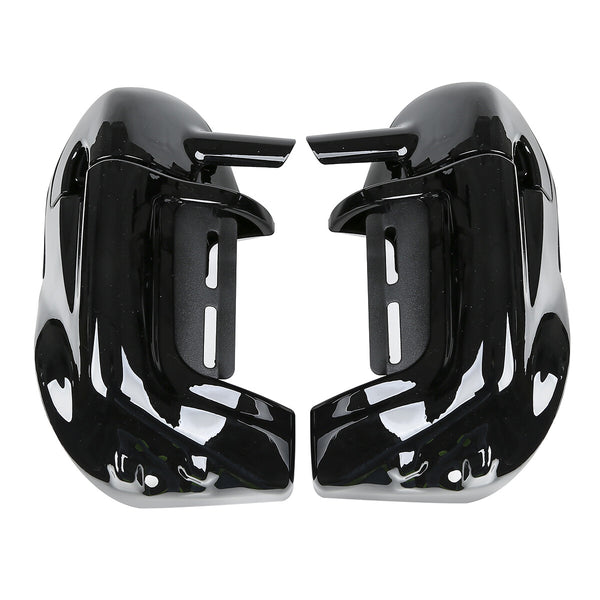 Black Lower Vented Fairing 6.5'' Speaker Grills Fit For Harley Touring 1983-2013