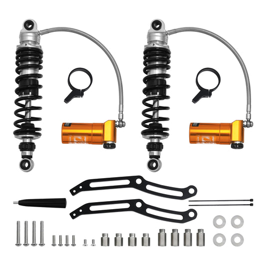 Remote Reservoir Rear Suspension Shocks Fit For Harley Touring Models 2014-2024