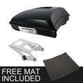 Matte Black Razor Trunk Chrome Two Up Mount Rack Fit For Harley Touring 14-2026