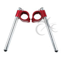 50mm Clip On Handlebars Fit For Suzuki GSXR1000 2001-2011 GSXR600 1992-2011 Red