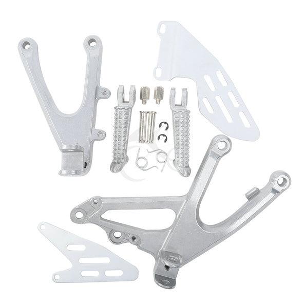 Front Rider Driver Footrests Footpegs Bracket Fit For Yamaha Yzf R1 2007-2008 08