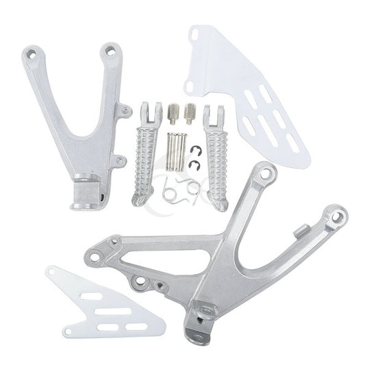 Front Rider Driver Footrests Footpegs Bracket Fit For Yamaha Yzf R1 2007-2008 08