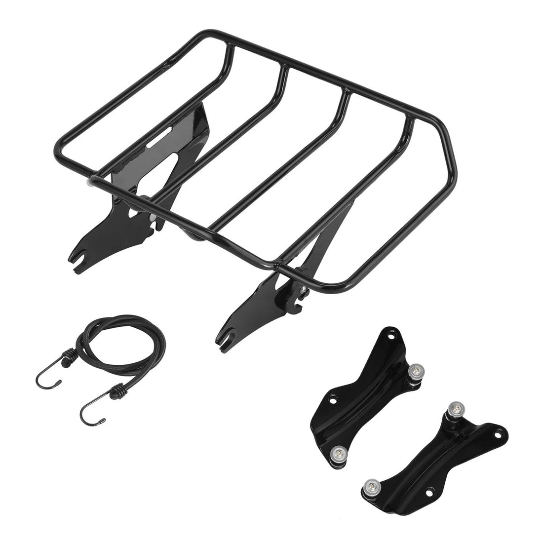 Black Luggage Rack Docking Hardware Kit Fit For Harley Road Street Glide 2014-25