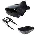King Trunk Pad & Mount Rack Fit For Harley Fat Boy 2008-2017 Black
