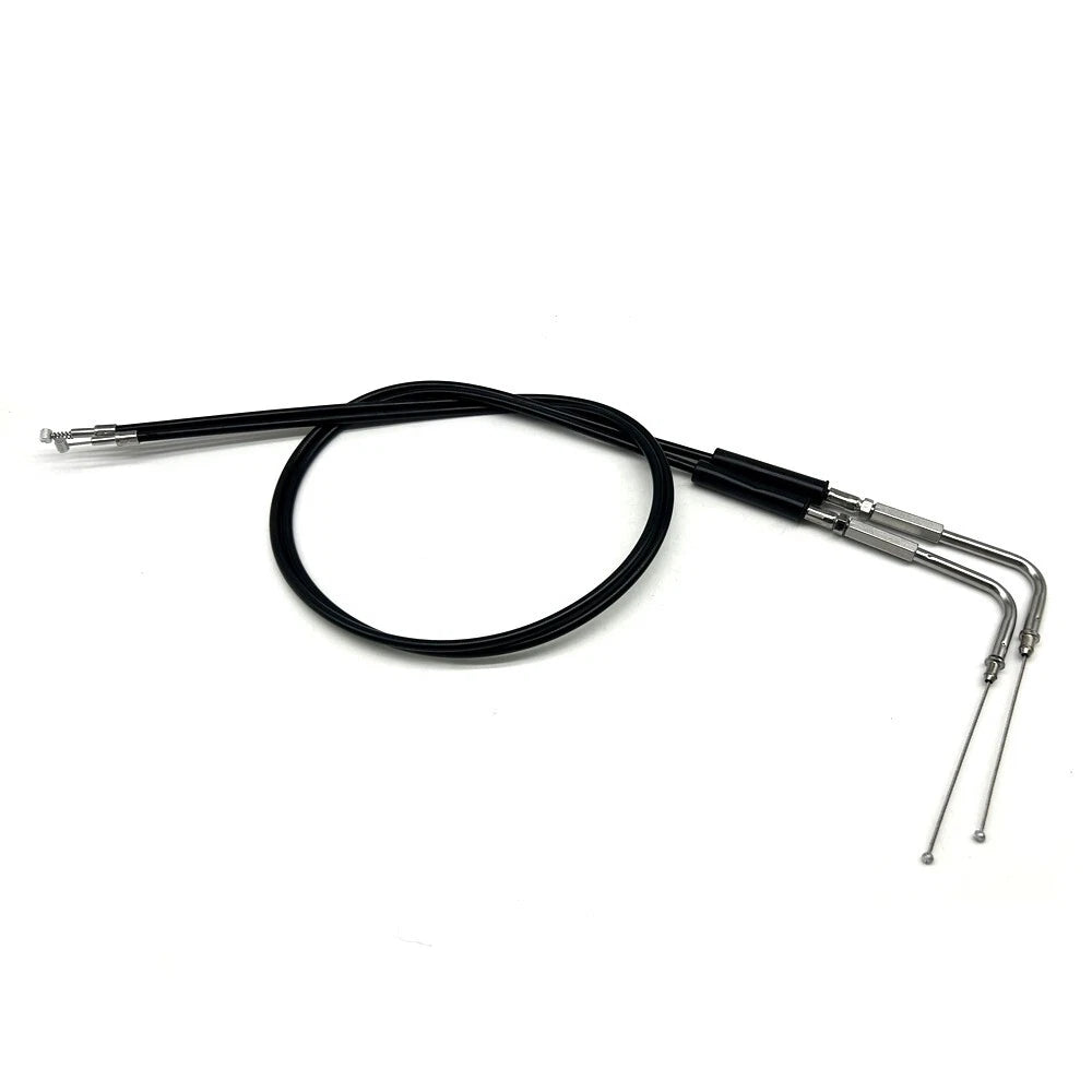 110CM 2PC Steel Throttle Cable Fit For Harley Sportster 1200/883 Dyna Road King