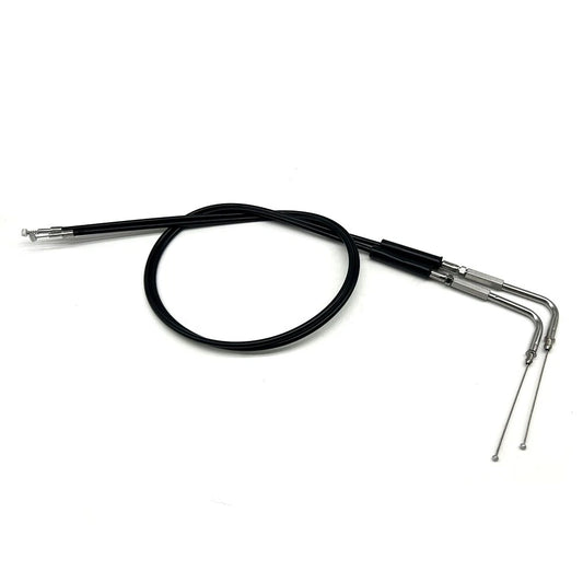 110CM 2PC Steel Throttle Cable Fit For Harley Sportster 1200/883 Dyna Road King