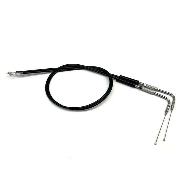 110CM 2PC Steel Throttle Cable Fit For Harley Sportster 1200/883 Dyna Road King