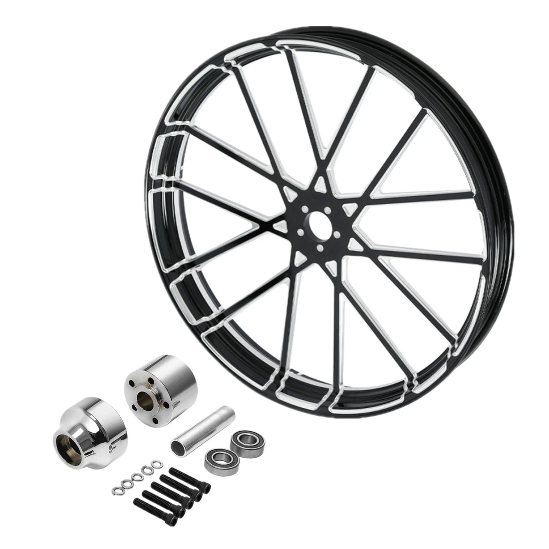 32'' Front Wheel Rim Single Disc Wheel Hub Fit For Harley Electra Glide 97-08 07