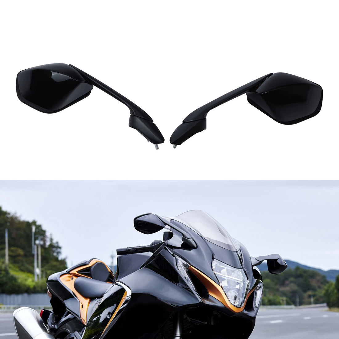 Rear View Mirrors Fit For Suzuki Hayabusa GSX1300R Gsx 1300R 2022-2024