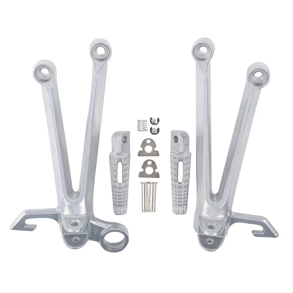 Rear Passenger Foot Peg Footrest Bracket Set Fit For Suzuki Gsxr 1000 2005-2006