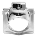 Chrome 7" Round Headlight Nacelle Cover Fit For Harley Touring Road King 2014-25