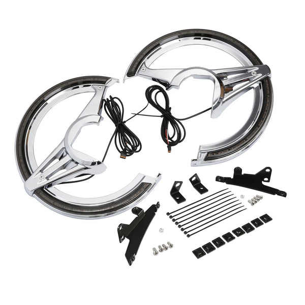 Brake Rotor Covers LED Light Smoke Lens Fit For Honda Goldwing 1800 2018-2025 24