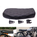 Black Diamond Flat Brat Saddle Vintage Cafe Racer Seat For Honda CB350 CB750
