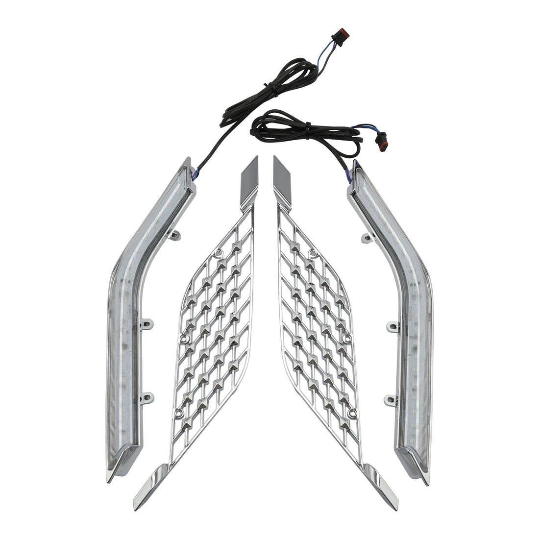 LED Radiator Grill Panel Decorative Light Fit For Honda Goldwing Tour Dct 18-Up