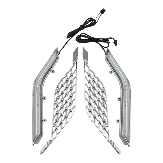 LED Radiator Grill Panel Decorative Light Fit For Honda Goldwing Tour Dct 18-Up