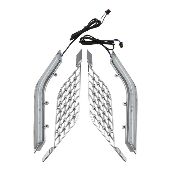 LED Radiator Grill Panel Decorative Light Fit For Honda Goldwing Tour Dct 18-Up