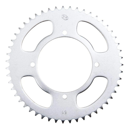 Primary Drive Rear Steel Sprocket 51 Tooth Silver For Kawasaki KX80 1986-2000