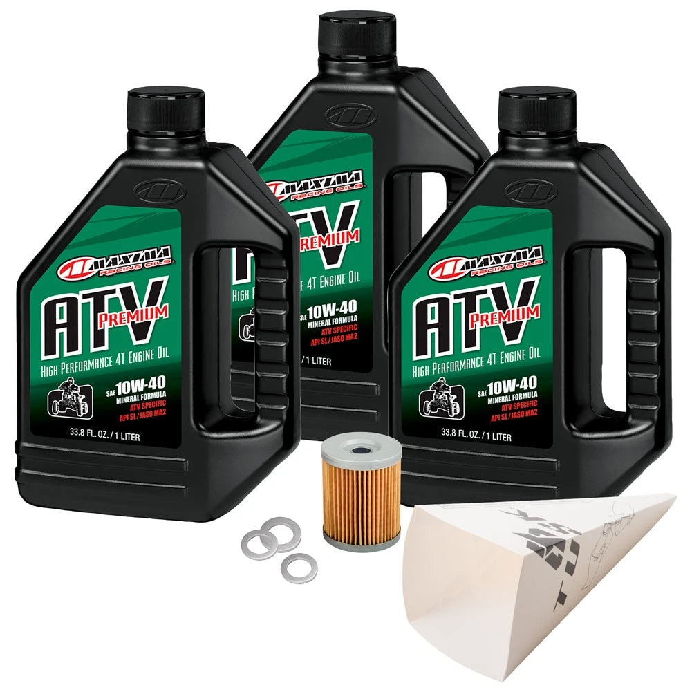 Tusk 15298609500852-158b65 4-Stroke Oil Change Kit Maxima Premium 10W-40 For