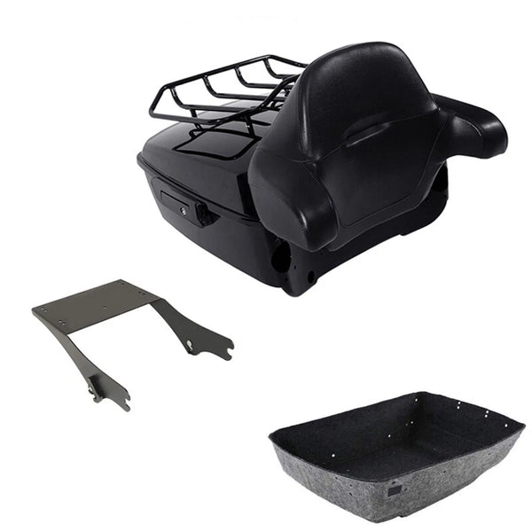 King Trunk Backrest Mount Rack Fit For Harley Electra Road Glide 1997-2008