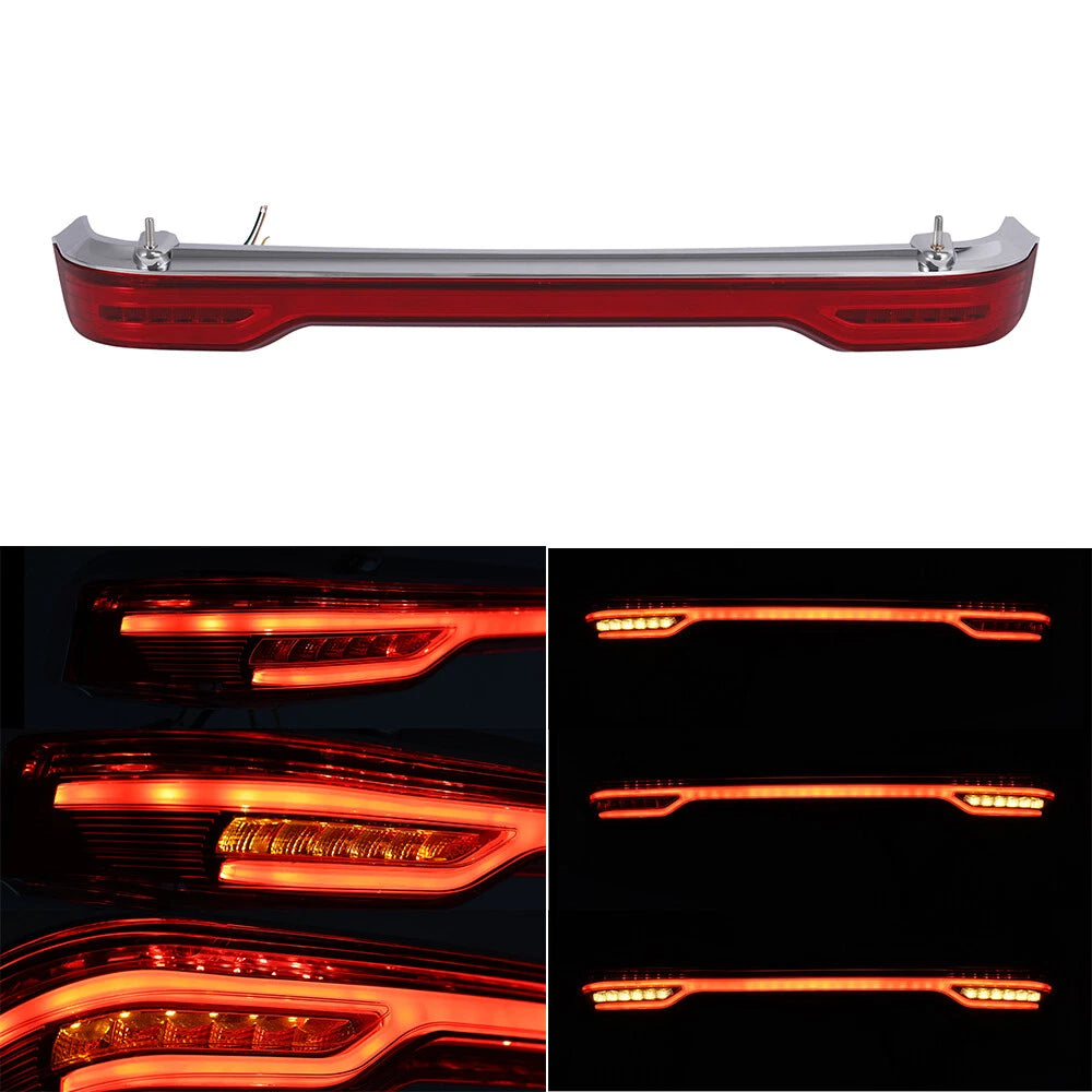 LED King Trunk Brake Tail Flow Light Fit For Harley Electra Road Glide 2014-2025