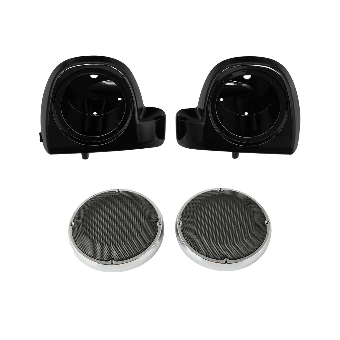 6.5" Speaker Pods & Grills Lower Fairing Vented Fit For Harley Touring 2014-2024