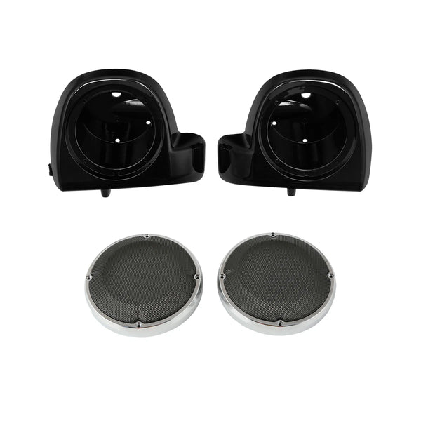 6.5" Speaker Pods & Grills Lower Fairing Vented Fit For Harley Touring 2014-2024