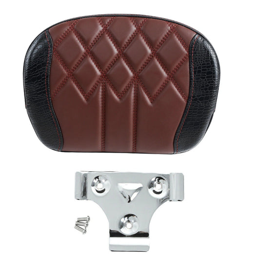 Black Brown Passenger Sissy Bar Backrest Fit For Harley Touring Road King Glide