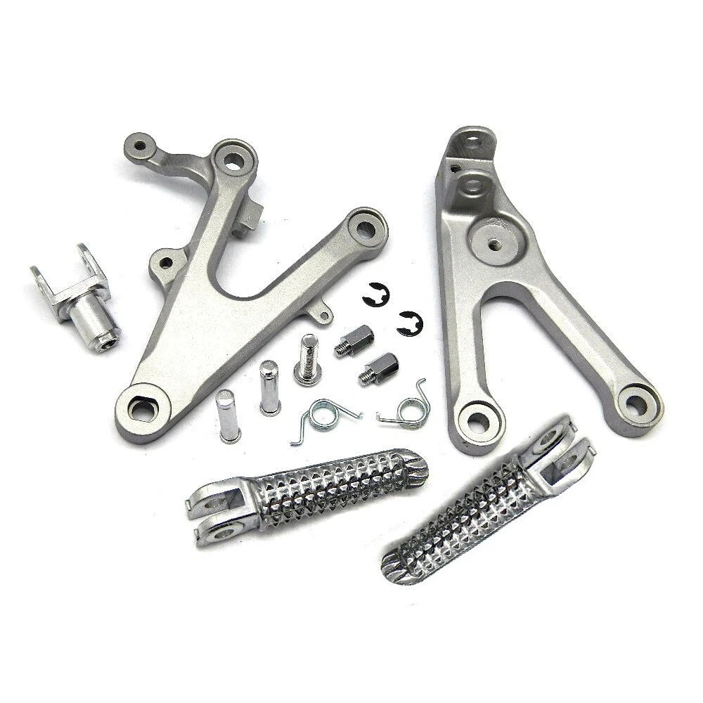 For Yamaha YZF R6S 2006-2009 R6 2003-2005 Driver Front Foot Peg Bracket Silver