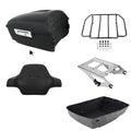 Matte King Trunk Luggage Backrest Rack Mount Fit For Harley Touring 2014-2026 25