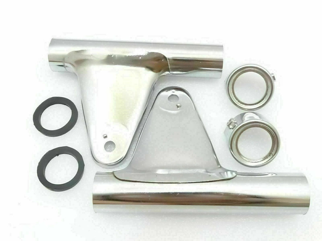 Fit For Yamaha RXS100/RX135 Chrome Headlight Holders With Upper Rings @LS