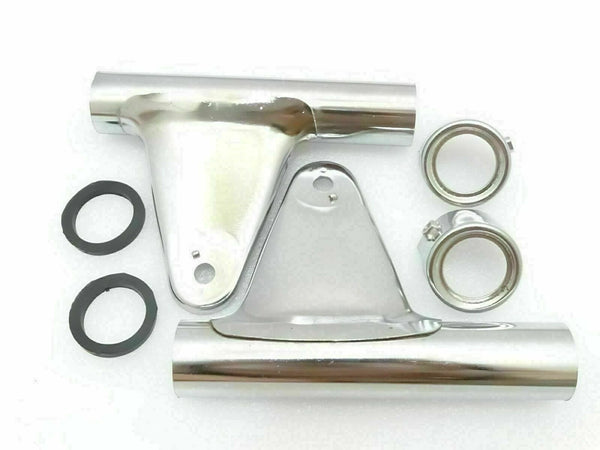 Fit For Yamaha RXS100/RX135 Chrome Headlight Holders With Upper Rings @LS