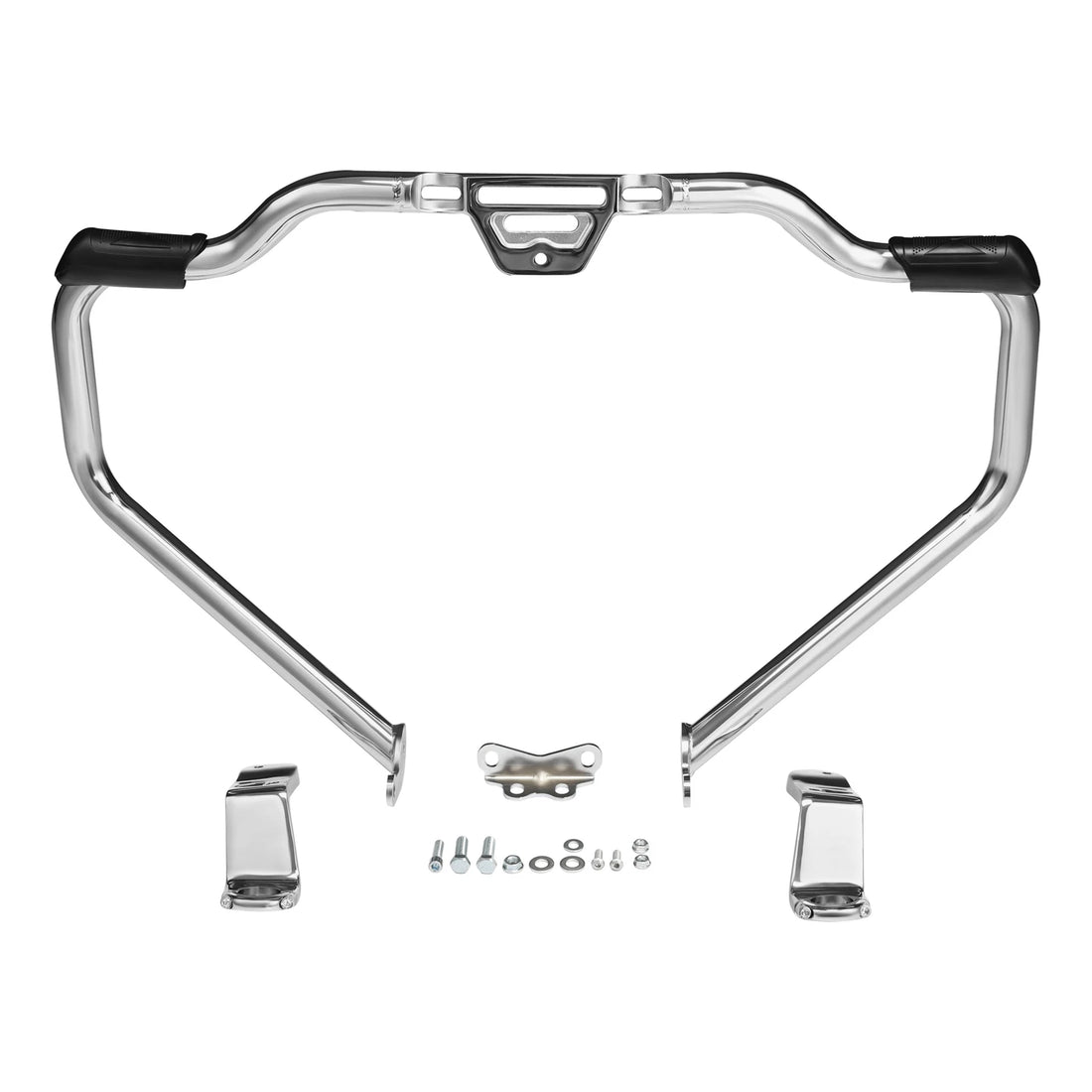 Mustache Engine Guard Bar Bracket Mount Fit For Harley Low Rider ST 22-25 Chrome
