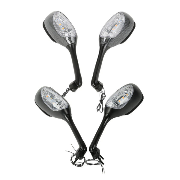 Rearview Mirrors W/Turn Signal Fit For Suzuki GSXR600 750 06-25 GSXR1000 05-16