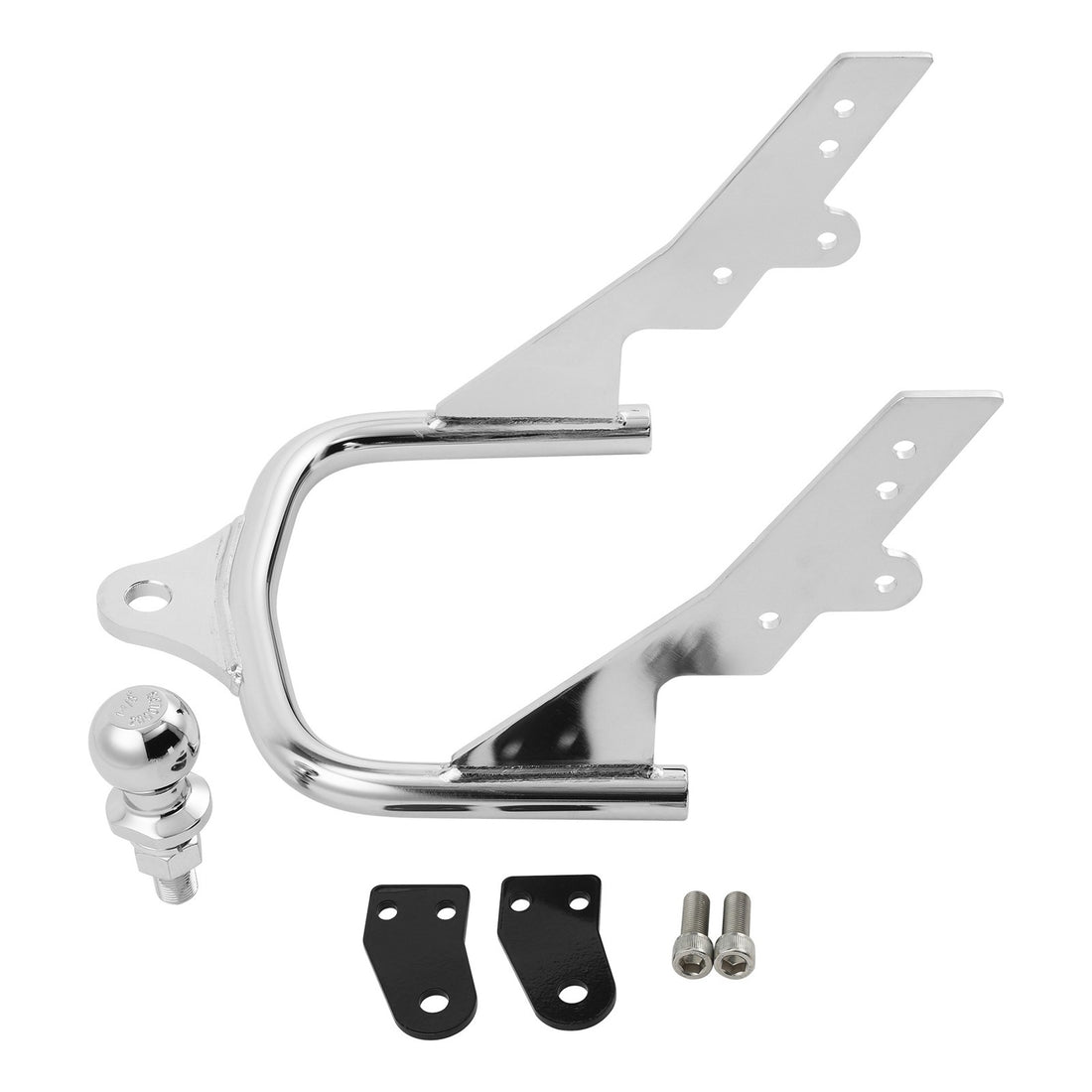 Chrome Trailer Hitch W/ Ball Fit For Harley Touring Electra Glide Flht Flhr Fltr