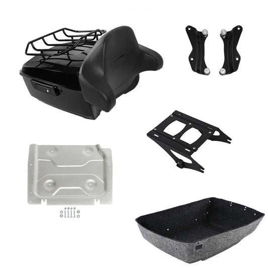 King Trunk Pad Rack Mount Plate Docking Fit For Harley Road Electra Glide 14-26