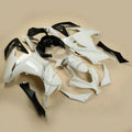 Unpainted White ABS Fairing Bodywork Kit Fit For Kawasaki Ninja 300 2013-2017 16