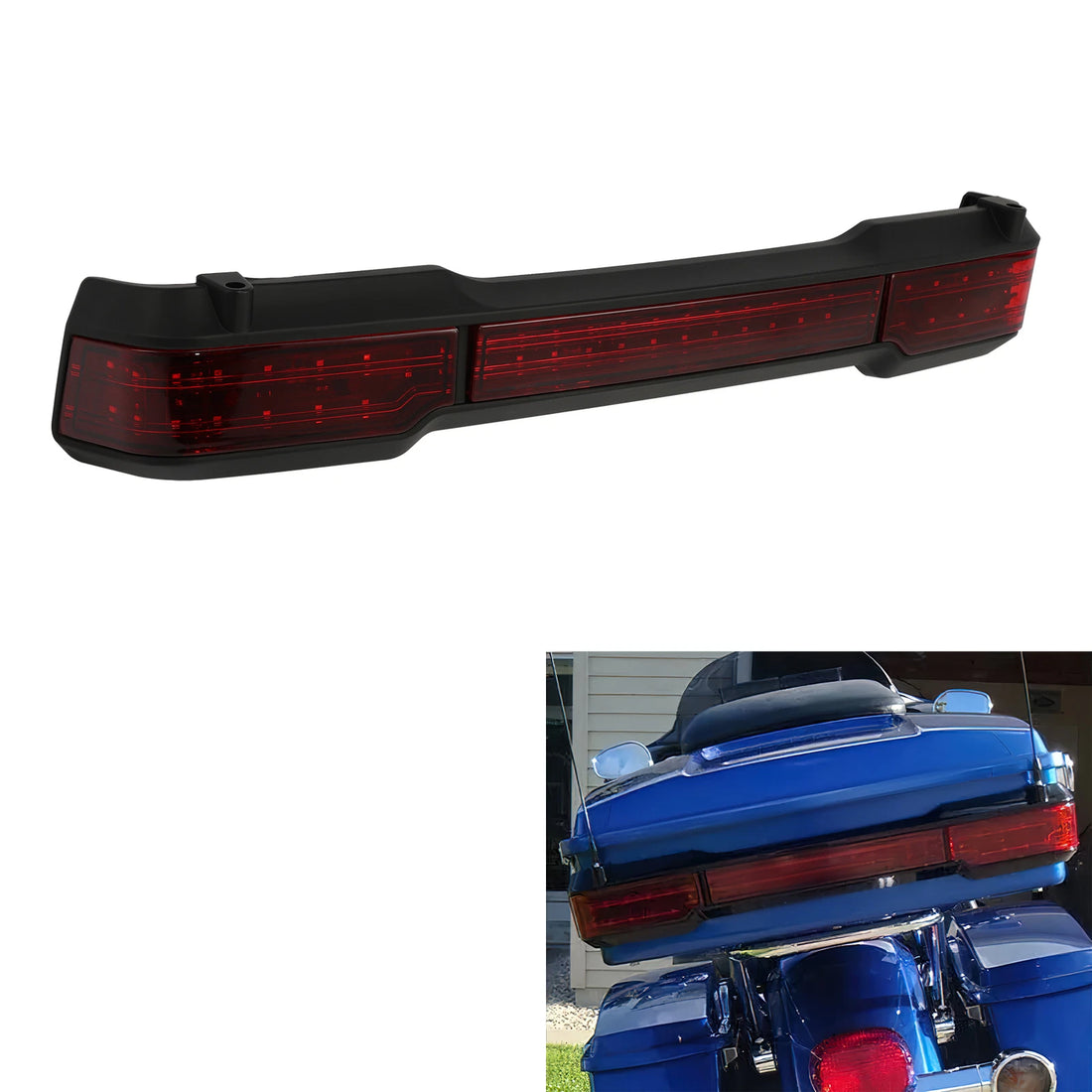 LED King Brake Turn Tail Light Lamp Kit Fit For Harley Electra Glide 97-2008