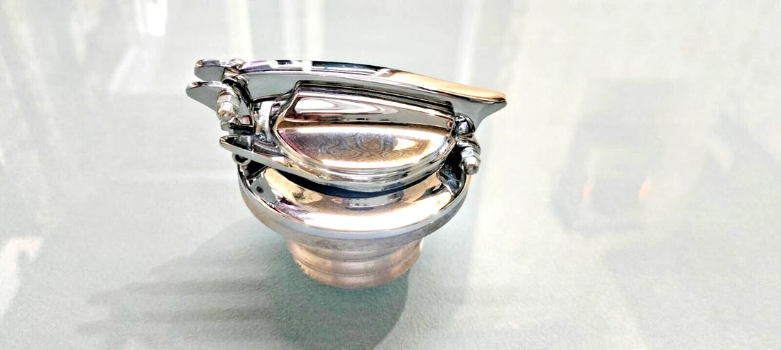Custom Petrol Tank Cap Lid Brass Chrome For Harley BSA Triumph Bobber Chopper
